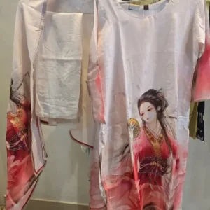 Artistic Digital Print Roman Silk 3-Piece Suit