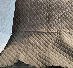Classic Mouse-Colored Quilted Sofa Cover (1 pcs)