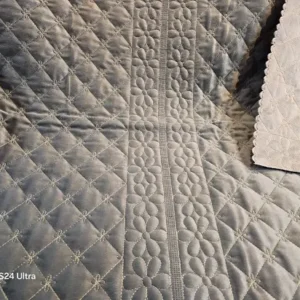 Elegant Quilted Sofa Cover with Embroidery (1 Pcs)